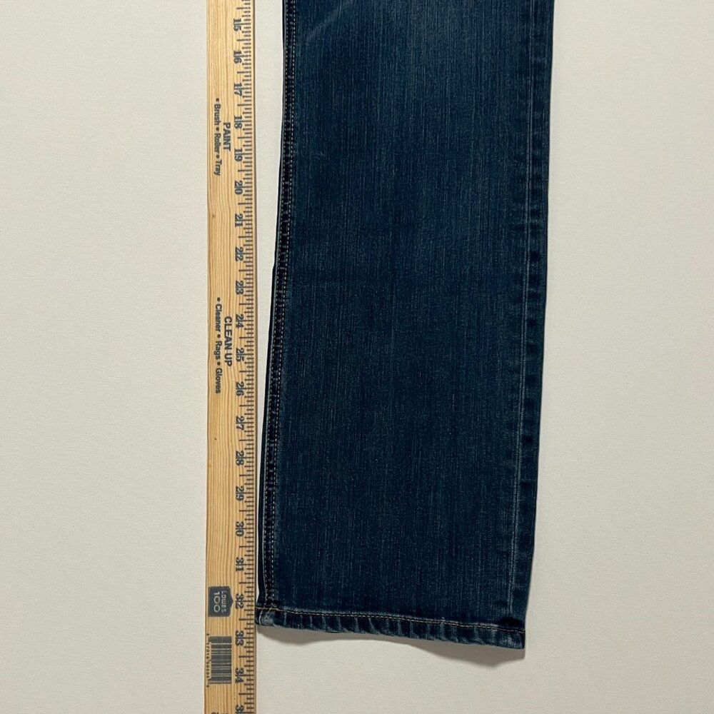 Seven7 Slim Straight Fit Jeans Comfy Stretch Denim Dark Wash Men's size 36x34 - Picture 4 of 7